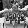 Martin Luther King Jr., spoke at the Lincoln Memorial in Washington on Aug. 28, 1963.