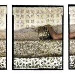 Lalla Essaydi’s triptych “Bullets Revisited #3” from 2012. 