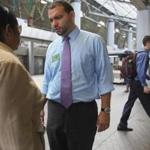 Felix Arroyo, one of the candidates running for mayor of Boston, spoke with Damari Jimenz at Ruggles MBTA Station in Boston Thursday. 