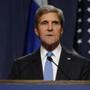 Secretary of State John Kerry spoke at a news conference Thursday in Geneva.