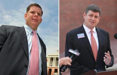 State Representative Martin J. Walsh (left) will face off against City Councilor John R. Connolly in November.
