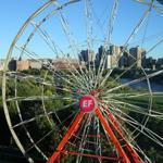 The Ferris wheel will operate free for the public on Wednesday and Thursday before being dismantled.