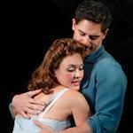 Sarah Sokolovic as Stella and Joe Manganiello as Stanley in “A Streetcar Named Desire” at Yale Repertory Theatre.