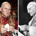Pope John Paul II(left) and Pope John XXIII (right) will be declared saints on April 27.