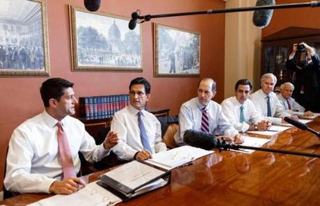Republican leaders in the House met with reporters.
