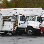 NStar trucks were in position in Orleans hours before the expected landfall of Hurricane Sandy in October 2012.