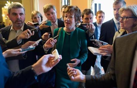 Senator Susan Collins, the moderate Republican from Maine, is increasingly seen by the White House as a potential player in solving the crisis.
