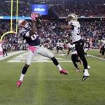 Kenbrell Thompkins held onto the ball, scoring the winning touchdown with five seconds remaining in the game.