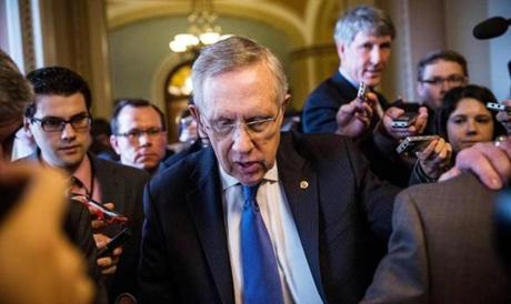 The Senate’s majority leader Harry Reid (pictured) and minority leader Mitch McConnell said they were near a resolution.
