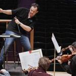 After suffering a concussion that caused him to miss conducting at Tanglewood in July,  Andris Nelsons met the BSO today for a rehearsal, his first since being named the orchestra’s next music director.