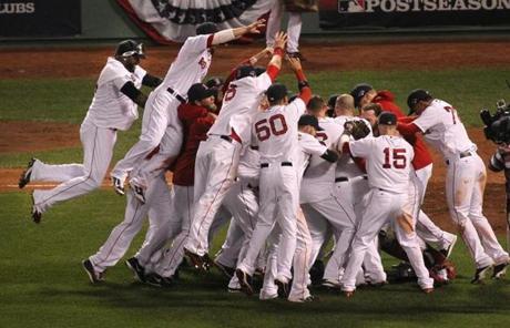 The Red Sox beat the Tigers, 5-2, to win the ALCS.
