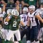 Jets kicker Nick Folk was pumped after putting the deciding 42-yarder through to end overtime.
