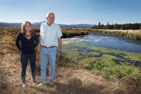 Barbara Mattaliano and George Denny at the Goose Valley Natural Foods farm in Burney, Calif.
