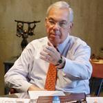 Mayor Thomas M. Menino discussed security precautions with city officials Tuesday. Their efforts have become more complicated with a visit by President Obama to Boston.