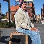Rocco Rossi, 76, tried out a seat-e on the Rose Fitzgerald Kennedy Greenway. “I’ve never seen anything like it in my life,’’ he said.