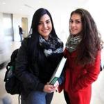 Astrid Franco and Jessica Khokhlan attend UMass Boston.