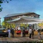 A rendering shows the proposed entrance to the Milford casino.