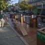 Gioivanny Valencia checked out the Jamaica Plain public parklet at 351 Centre St. in Hyde Square.