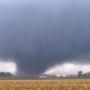A tornado near Flatville, Ill, moved northeast Sunday afternoon.