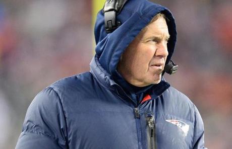 Bill Belichick’s Patriots have played just five of 24 playoff games on the road.
