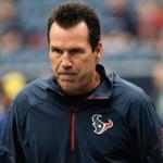 Gary Kubiak and the Texans host the Patriots on Sunday. 
