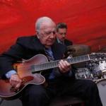 Almost 88 years old, Bucky Pizzarelli is still going strong, playing in a trio setting with Frank Vignola and Vinny Raniolo.