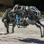 WildCat (above), a four-legged robot powered by a gasoline engine that can run at speeds of 15 miles per hour, is one of the devices developed by Waltham-based Boston Dynamics. Google announced Friday that it had purchased Boston Dynamics.