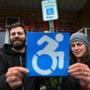 Brian Glenney and Sara Hendren have begun a campaign to change the design of wheelchair signs.