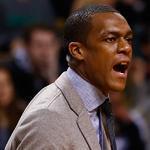 Rajon Rondo has spent this season on the sideline but he’s been deeply involved in how the Celtics operate under new coach Brad Stevens.
