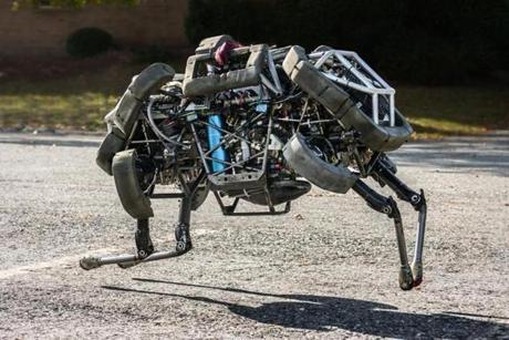 Google’s latest robot purchase was Boston Dynamics of Waltham, a military contractor that designs humanoid and animal-like robots such as WildCat (above). Other acquisitions include Bot & Dolly, Schaft, Industrial Perception, Meka Robotics, Redwood Robotics, Autofuss, and Holomni.
