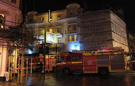 A collapse at the Apollo Theatre in central London has left at least seven people seriously injured, authorities said.
