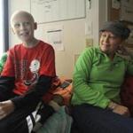 Owen Perry has leukemia. His mother, Karen, is battling ovarian cancer. The two spent much of the holiday at Dana-Farber Boston Children’s Cancer and Blood Disorder Center.  