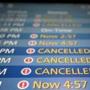 Many of the nearly 1,100 daily flights at Logan Airport were canceled or delayed.