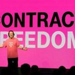 John Legere, CEO of T-Mobile US, spoke at the International Consumer Electronics Show in Las Vegas on Wednesday.