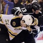 Adam McQuaid and Kyle Clifford fought in the second period.