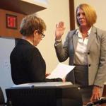 Patricia Campatelli was sworn in as register of probate by Paula M. Carey on Jan. 2, 2013.