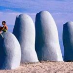 Brava Beach gets its nickname “Beach of the Fingers” from the sculpture of cement fingers seeming to rise from under the sand.