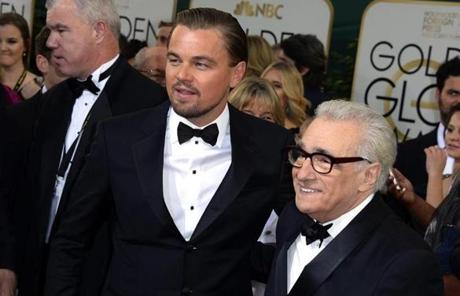 Leonardo DiCaprio, left, won the award for best actor in a comedy or musical for 