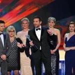 “American Hustle” beat out “12 Years a Slave,” ‘‘12 Years a Slave,’’ “Dallas Buyers Club,’’ “August: Osage County’’ and ‘‘Lee Daniels’ The Butler’’ for the top honors at the SAG Awards.