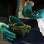 The  18th-century Chinese jade was unpacked in a short ceremony at Harvard on Tuesday.