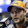  Wes Welker appears during Media Day at the Super Bowl Tuesday. (AP Photo/Mark Humphrey) 