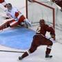 BC's Kevin Hayes beat BU goalie Matt O'Connor in the second period to put the Eagles up, 2-0.
