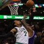 Jared Sullinger battled DeMarcus Cousins for a rebound in the second quarter.