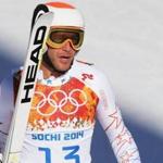 Bode Miller after his training run of the Men's Downhill race at the Sochi 2014 Olympic Games.