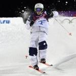 Hannah Kearney competed in the Women's Freestyle Skiing Moguls finals.