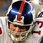 Former Giants quarterback Jared Lorenzen (13) was listed at 285 pounds in his final season in the NFL, but he’s ballooned up past 320 pounds. 