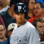 Yankees third baseman Alex Rodriguez at Fenway Park in August. 