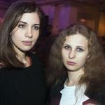 A Russian human rights activist says Nadezhda Tolokonnikova (left) and Maria Alyokhina have been detained.