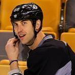 Zdeno Chara, left with Milan Lucic, was back at practice with the Bruins on Tuesday. 