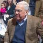 Thomas M. Menino sat with a group of children at a book signing at Dorchester Winter Farmers Market in Codman Square.